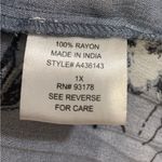 Mod X Boho Extra Pleated Long Sleeve Blue Blouse/Mini 1X Dress. 1971 Photo 3