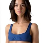 J.Crew  Dark Blue Heritage Scoopneck Bikini Top 90s XS Swimsuit Resortwear Beach Photo 0