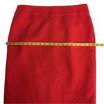 Lands' End Women's Crimson Dawn Woven Textured‎ Pencil Skirt Size 12 Orange NWT Red Photo 9