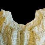 Love Sam Anthropologie Fringe Crochet Off Shoulder Top Size Med Petite Photo 11