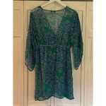 Tommy Bahama green sheer geometric print coverup size small Photo 8