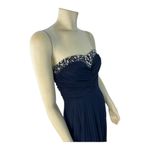 B Darlin B. Darlin Navy Blue Strapless Maxi Jewel design prom dress size 3-4 Photo 7