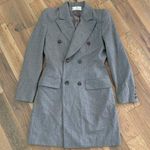 Givenchy  Couture Paris Grey Double Breasted Hourglass Wool Blazer Jacket Size S Photo 0