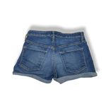 Mossimo Womens Shorts Size 0 25 High Rise Blue Denim Jean Cuffed Blue Photo 3