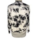 First Love Sweatshirt Womens L Oversized White Gray Abstract Tie Dye Dolman Photo 5