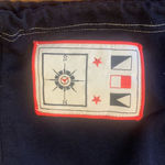 Jaclyn Smith  Top Large White and Navy Color Block Hoodie zip Nautical Coastal Photo 6