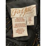 Spiegel For You From Spiegal 2X Black Gold Sequin Silk VTG Top 1980s Evening Holiday Photo 10