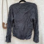Feel the Piece  Fuzzy Cardigan Sweater‎ Black Photo 4