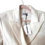 SAINT ART Bryn Cropped Tuxedo Blazer White NWT Small Photo 3
