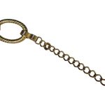 Nine & Co. Gold Chain Link Belt Adjustable 32"–43" Statement Metal Belt Photo 4