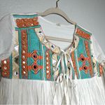 Raga  Women's Coastland Boho Embroidered Long Sleeve Babydoll Swing Blouse Top XS Photo 4