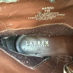 Lauren Ralph Lauren Women's Brown Margo Boots Leather Ankle Sz 7 B Brown Photo 7