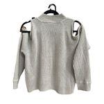 H&M Divided  Pullover Sweater Long Sleeve Cold Shoulder Gray Sweater Size S Photo 1