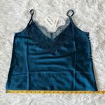 Soma  Women’s Satin lace Double V neck camisole in Evening Sky size XS Photo 6