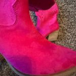 Women’s Pink Western Cowgirl Boots Block Heel Size 7 Photo 4
