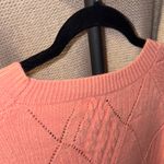 Chic Soul Coral Crew Neck Sweater Photo 9