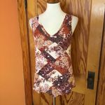 Maurice's Maurice’s 24 7 earthy daisies patchwork print v neck top Photo 5