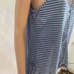 Max Studio  London size medium Blue and White striped sleeveless‎ v neck shirt Photo 1