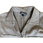 Ilana Kohn Cotton Tia Short Sleeve Coverall Jumpsuit in Olive Khaki Size 4 Tan Photo 3