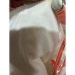 Cupshe Smocked Orange Floral Bandeau Bikini Bathing Suit Top Size Small Photo 4