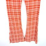 ASOS NWOT Design Hourglass Jersey Suit Flares Slit Detail Orange Plaid Size 4 Photo 7