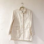 Madewell  Becker Oversized Chore Coat in Natural Seeded Herringbone White Medium Photo 1