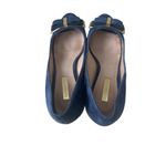 LOUISE ET CIE Blue Suede Bow Heels size 37.5/7.5 Photo 5