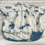 AMO linen blend boxy shirt size M Blue Size M Photo 5