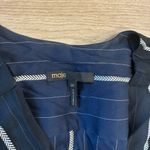 Maje  Faux Wrap Navy Striped Long Sleeve Panti Marine Jumpsuit Size 38/M Photo 2