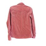 Cinch  Women's Red Pearl Print Collared Long Sleeve Snap Shirt Size Small Photo 4