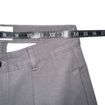 Ami Paris Gray Pintuck Cotton Cropped High Rise Pants MEDIUM Photo 5