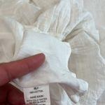 Caren Forbes  White Ruffled V-Neck romantic Mini Dress Sz S Photo 11