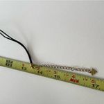 Cookie Lee Vintage  Capiz Shell on Black Leather Cord Disc Women’s sz 17” Photo 8