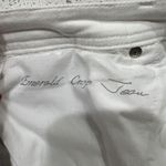 Chico's Platinum Size 0.5 US S 6 Crop Jeans Women’s White Denim Mid Rise Stretch Photo 9