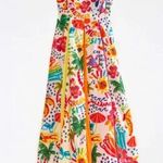 Farm Rio 💕💕 White Good Vibes Maxi Dress Floral Tropical Print XS NWT Photo 10