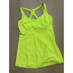 Lululemon Optimal Tank Size 6 Neon Greenish Yellow Built In Bra 1337 Photo 4
