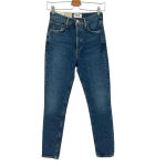 AGOLDE  Nico Jeans High Rise Slim Fit Cycle Wash Stretch Denim Blue Size 24‎ Photo 2