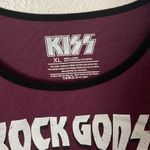 KISS Rock Gods graphic band ringer tee XL Purple Photo 2