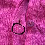 Ralph Lauren Black Label Fuchsia Cable Knit Button Down Cashmere Cardigan Pink Size M Photo 14