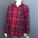 Victoria's Secret Victoria’s Secret Red & Purple Pajama Top NEW Photo 1