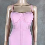 Material Girl Barbiecore Pink Bodycon Party Dress NEW MEDIUM Photo 2