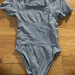 OQQ Amazon Ribbed Bodysuit Blue Photo 0