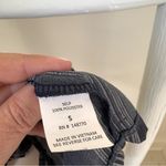 Sienna Sky Cropped Flutter Short Sleeve Navy Top SZ Small Photo 7