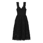 Waimari La Mimosa Dress in Guipure Lace Sz. XS Black Photo 3