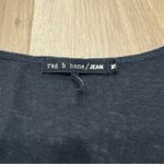 Rag and Bone ππ JEAN LINEN SCOOP NECK SHORT SLEEVE T SHIRT BLACK SZ XS Photo 1