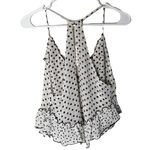 Free People Polka Dot Ruffle Top Tank Nwt Photo 2