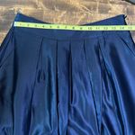 Tommy Hilfiger Navy Silk Taffeta Skater Skirt Size 0 Photo 6