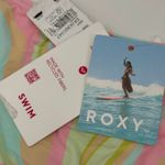 Roxy  Bikini Top Size Medium Tropics Hype Crop Top NWT Pastel Swirl Swim Beach Photo 6