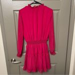 Nordstrom NWT Pink Long Sleeve Tiered Mini Dress Photo 7