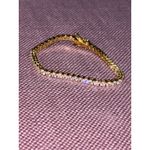 Alexa Leigh Crystal Tennis Bracelet in Gold One Size Womens Jewelry Photo 1